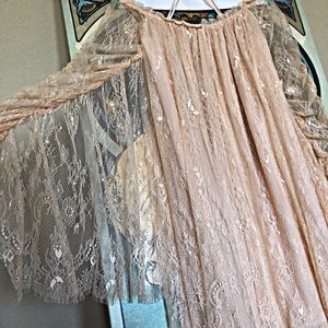 FREE PEOPLE Off The Shoulder LACE Dress